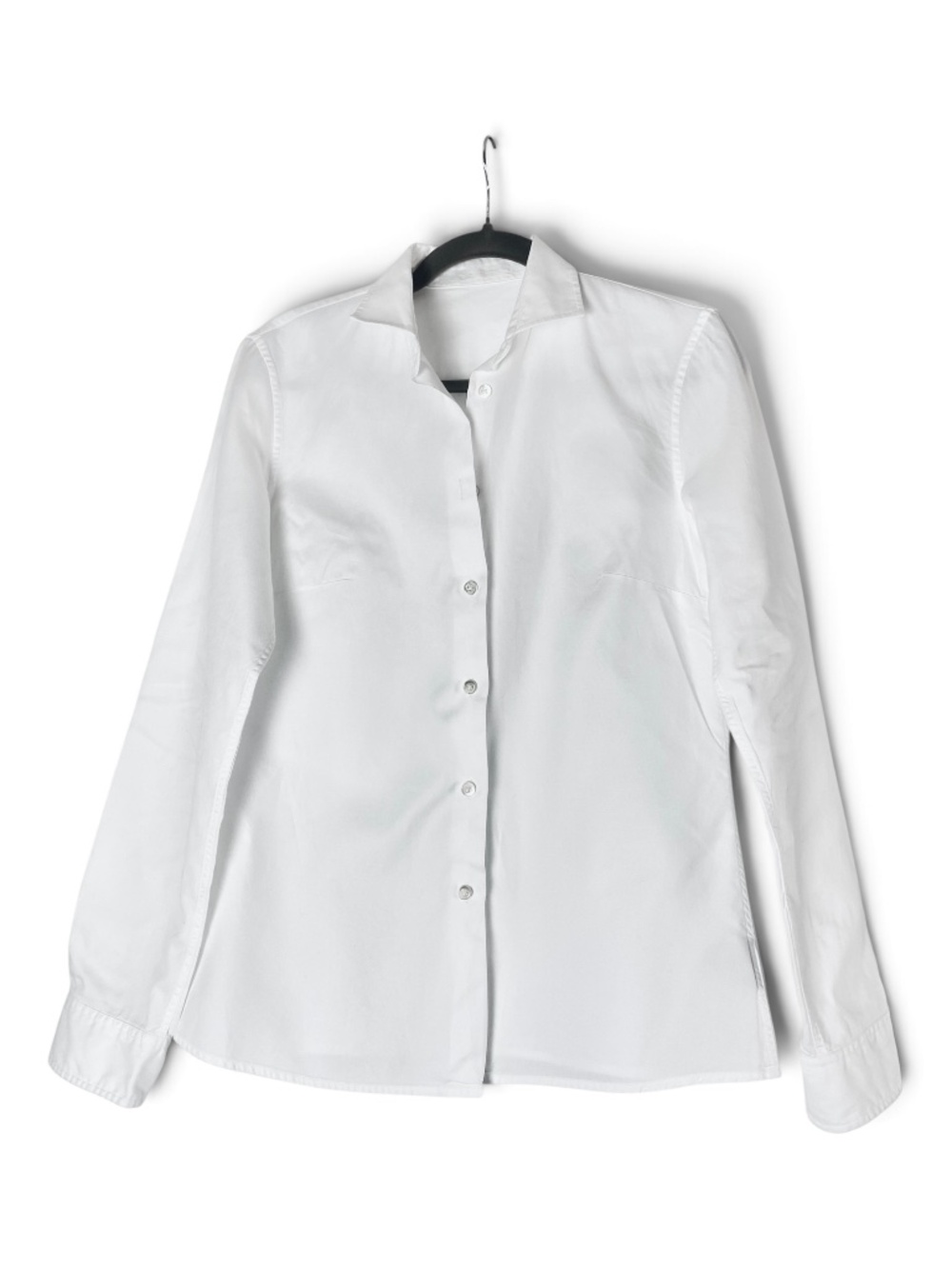 Bottega Veneta Women’s Classic White Cotton Fitted Button-Up Shirt IT 40 US 4